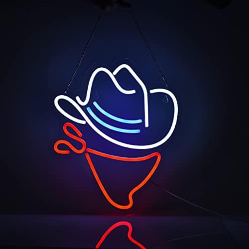 Kaubojski šešir neonski znak pivski Bar domaća Umjetnost čovjek pećina neonsko svjetlo ručno