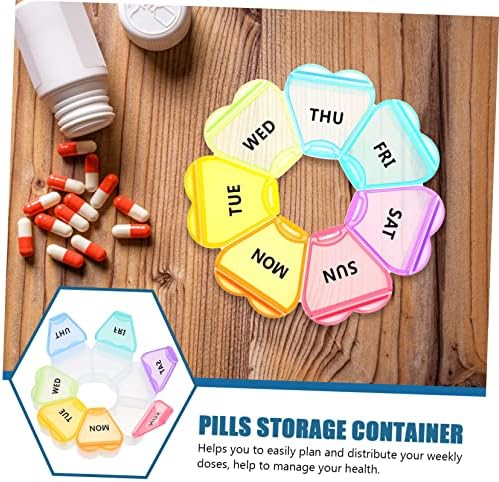 Doitool Box Clear Container Travel container storage kocke sa poklopcem prenosne pilule kutija za