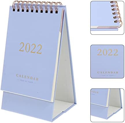 Toyandona 1pc Mini stolni kalendar 2022- Stojeći Flip kalendar Desktop Kalendar Raspored Planer Diy Memo