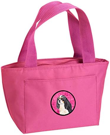 Caroline's Treasures SC9120PK-8808 Pink Cavalier španijel torba za ručak, izolovana kutija za ručak za višekratnu upotrebu za kancelarijski rad škola Picnic Beach,