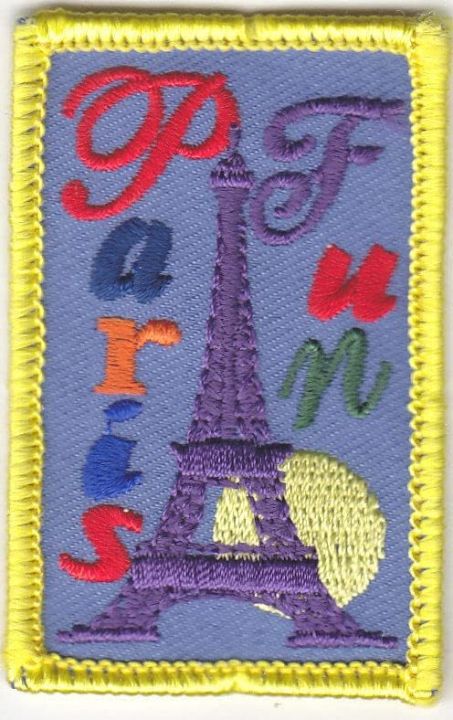 Pariz Zabavno gvožđe na patch Eiffel Tower France