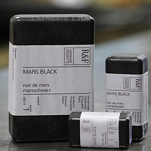 R & F ručno rađene boje 101b encaustic boja 40ml, mars crna