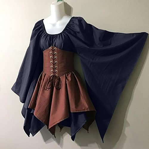 Gcvizuso ženska Srednjovjekovna renesansna haljina korzet za Noć vještica tradicionalna Irska kratka