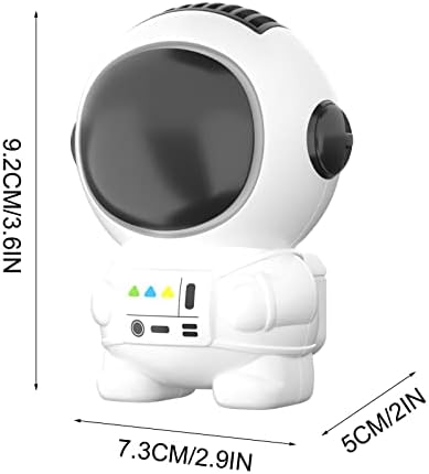 0 # it Mini ručni ventilator za stol Astronaut prijenosni vazdušni hladnjak USB punjive slobodne ruke 3-Zupčasti ventilator bez krila za djecu