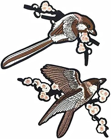 Floyinm ptice vezene mrlje željeza na šivaćim perketima za odjeću Applique Embory Diy isporuka