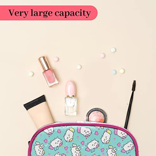 Fandenini slatka torba za šminkanje male kozmetičke torbe za djevojčice vodootporna torbica za šminkanje putni toaletni Organizator prenosiv i moderan