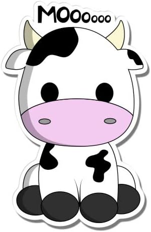 Slatka krava moo - vinil naljepnica vodootporna naljepnica