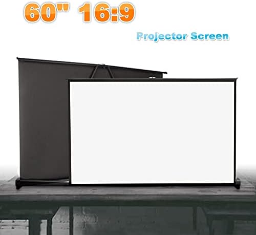 Ekran projektora, H60Q sklopivi jednostavan dizajn poliester 60 inča 16: 9 praktična projekciona zavjesa