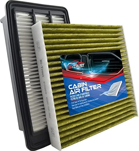 Bi-Trust motorni filter zraka i filter zraka ugljika kompatibilan sa Honda Civic -2021 L4 1.5L CRV 2017-2022