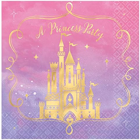 Bilo jednom Disney Princess tematske potrepštine za zabave: Paket uključuje papirne tanjire i salvete za 16 osoba