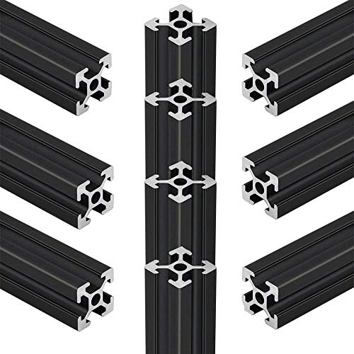 10pcs 800mm T utor 2020 aluminijska ekstruzija evropska standardna anodizirana linearna šina za 3D dijelove pisača i CNC DIY Black