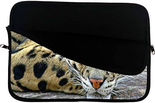 Clouded Leopard torba za rukave za Laptop Big Cat Računarska torba sa površinom Mouspad-a zamagljena