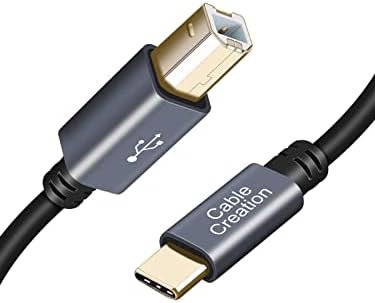 CableCreation USB B na USB C kabl za štampač 3.3 FT, USB C na USB B kabl za štampač za MacBook