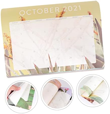 Stobok 1pc 2021 2021 Kalendar Mini kalendari Calandar Papir Poklon TABLETOP Poslovni kalendar 2021 Kalendar