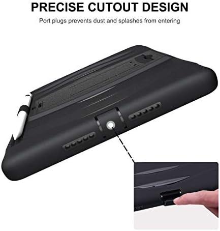 AMZER Hybrid 360 stepen rotacija Kickstand slučaj sa Pen Slot & hand Strap-crna / crna Za Samsung