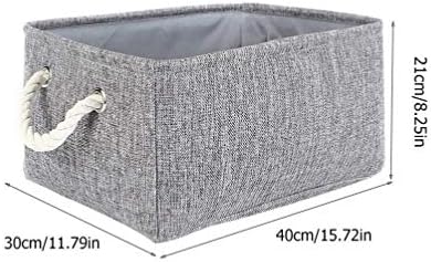 Cabilock kante za odlaganje odjeće sklopiva kutija za odlaganje sa ručkom platnene korpe ormar netkane kante za odevne igračke police ormar kućna Kancelarijska kutija za odlaganje posteljine