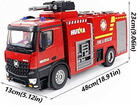 Qaqqvq 1/14 Skala RC kamion daljinski upravljač vatrogasno vozilo 2.4G hobi elektronike igračke