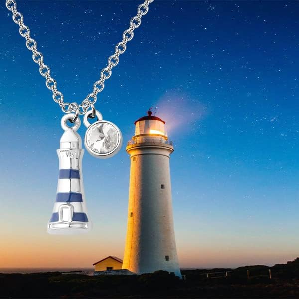 Lywjyb Birdgot Svjetionik ogrlica Svjetionik privjesak Svjetionik poklon za žene najbolji prijatelj