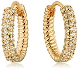 MYEARS žene Huggie naušnice Zlatni obruč 14k zlato ispunjen malim jednostavnim ručno rađenim hipoalergenim svakodnevnim nakitom
