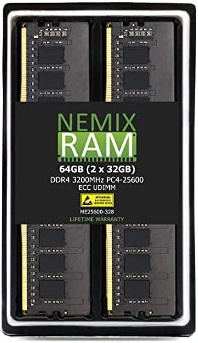 NEMIX RAM 32GB DDR4 3200MHz PC4-25600 ECC UDIMM kompatibilan sa supermicro M12SWA-TF