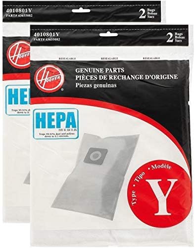 Hoover WindTunnel Y HEPA plisirane vakuumske vrećice za filtere 4 pakovanja AH10040 902419001