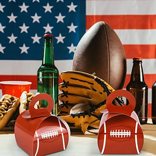 Mimind 36 komada Super Bowl Football Party Goodie Boxes Football Tema Tretiranje kutije Kartonske