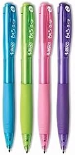 Bic BU3 hemijska olovka na uvlačenje, srednja tačka , različite boje, 5-Count
