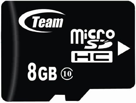 8GB Klasa 10 MicroSDHC tim velike brzine 20MB / Sec memorijska kartica. Plamen brzo kartica za BLACKBERRY Bold Torch 9850 telefon. Besplatan USB Adapter za velike brzine je uključen. Dolazi sa.
