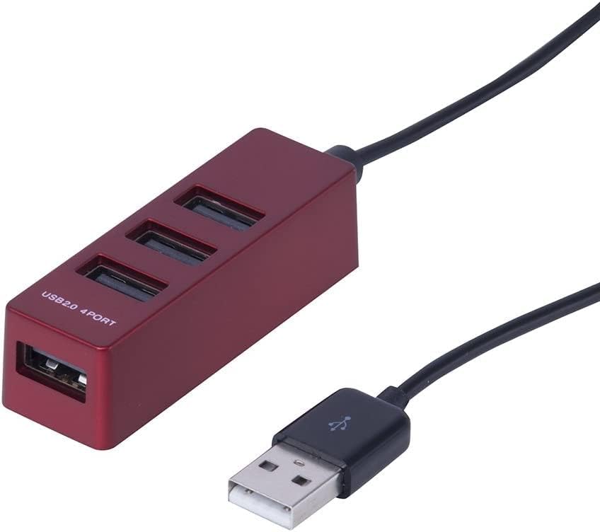 Digio2 4-Port USB 2.0 Hub 5.9 ft sa magnetnom stražnjom crvenom Z3794