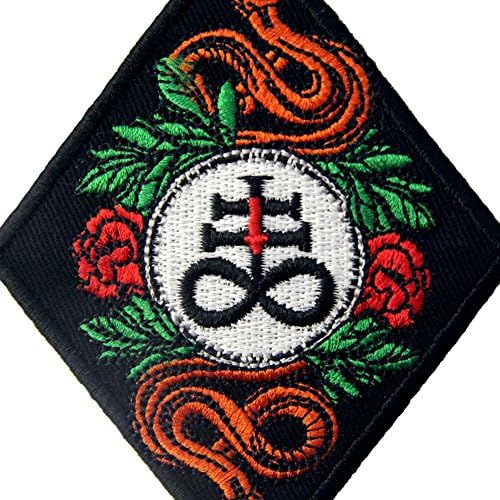 Leviathan Cross sotoninski križni patch izvezeni aplicirani aparat za šivanje na amblemu