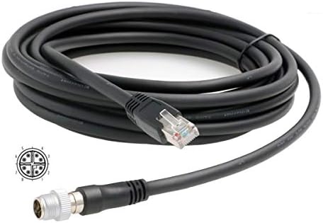 Haghton Gigabit Ethernet M12 8 PIN X-kod za RJ45 CAT 6A Mrežni kabel velike brzine za kogneks basler Industrial Switch senzor kamere 10 metar