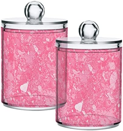 Lijepa boja bijela ružičasta mramor 2 pamuk pamuk swab ball držač organizatora plastični kontratop