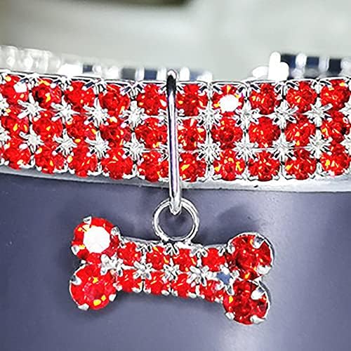 Pas Slatki kućni ljubimac ovratnici Mini Bling Rhinestone Fancy ogrlice za pse Dainty Heart ogrlica