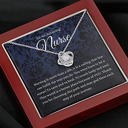 Personalizirani poklon nakita - Ljubav čvor, sestra, medicinska sestra, ljekar, poklon za medicinske
