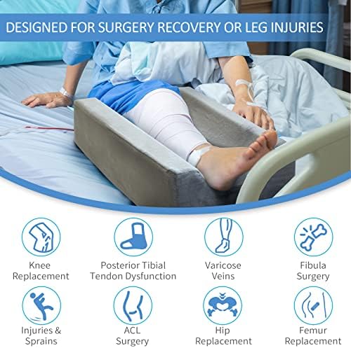 Kingpavonini jastuci za podizanje nogu podesivi po 4 visine za nakon operacije, povreda ili odmora, jastuci