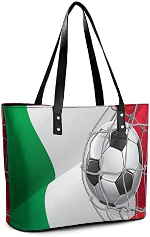 Fudbalski gol i italijanska zastava ženska torbica kožna torbica torba za rame modna torba torba za kupovinu za