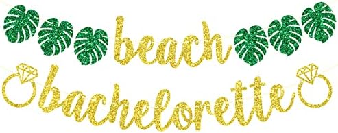 Betalala Plaži Bachelorette Banner, Plaža Bach, Piti Plaže, Dekoracije Bachelorette Party Crni Sjaj., Zlato