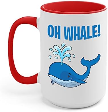 Funny Oh Whale Art Za Muškarce Žene Orca Narwhal Blue Whales Šolja Za Kafu Muškarci Žene