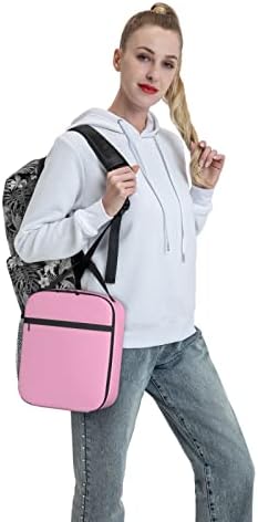 WJLKSJD Pink kutija za ručak izolovana torba za ručak prenosiva termo kutija za ručak za višekratnu upotrebu
