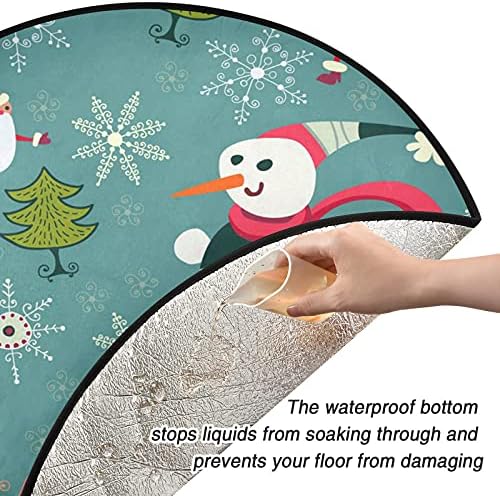 Božićni snjegović stablo prostirke vodootporne stalke za stalak za ladicu mat tepih ispod božićnog