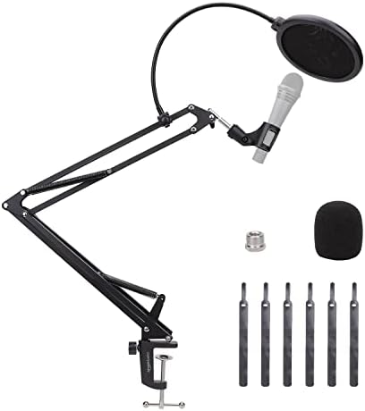 Basics sve-u-jednom komplet za stalak za mikrofone za teške uslove rada, sa podesivom strelom, Pop filterom