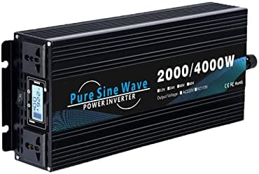 2000w Power Inverter vršna snaga 4000 Watt 9 sigurna zaštita Inverter 12v/24v/48V / 60V do 220V 2ac utičnice za vanjske aktivnosti hitne RV