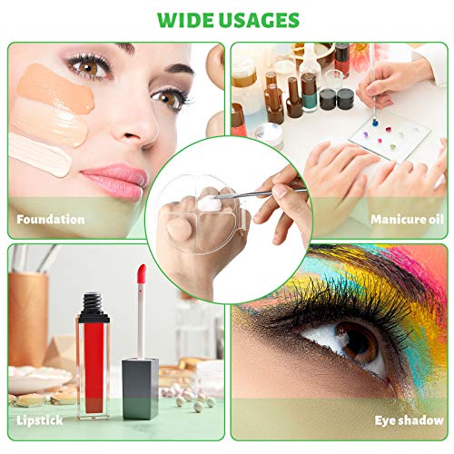 2 komada paleta za miješanje šminke za ruke ručna paleta Clear Makeup Cosmetic paleta za nokte
