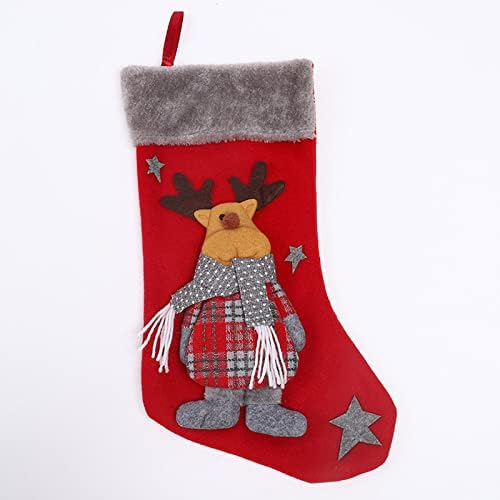 Božićne čarape Božićne ukrase Santa pokloni Čarape Candy čarape poklon torbe scena viseći ukrasi perle za vrata