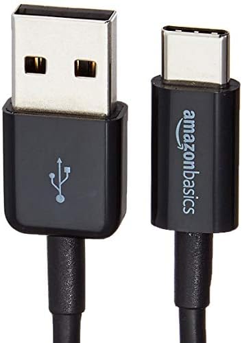 Basics USB tip-c do USB-A muško 3.1 Gen2 adapter kabel za punjač - 3 metra - crni i usb tip-c do USB-a 2,0 muški punjač, ​​6 stopa, crni