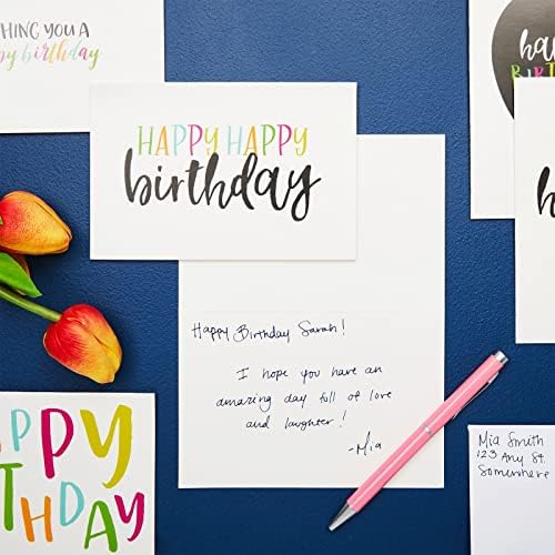 Najbolji papirni Pozdrav 48-Pack Hretan Birthday Blank Bulk Birthday Cards sa kovertama, raznim dizajnom