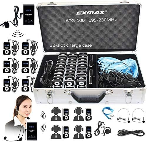 EXMAX® ATG-100T 195-230mhz bežični Turistički vodič za praćenje sistema prenosa glasovnog zvuka+kutija
