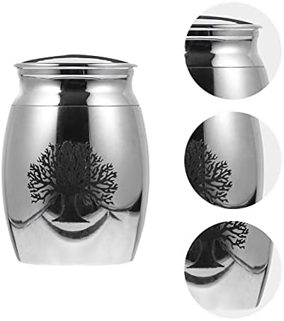 Garneck Mini urn 8pcs Izvrsni čelični uzorak Jar Urn ukrasnog odmaranja Memorija rasipanja lična ili skladištenje