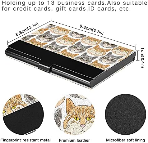 Slatka mačka držač vizitkarte za žene muškarci držač vizitkarte sa kožnom kreditnom karticom lična