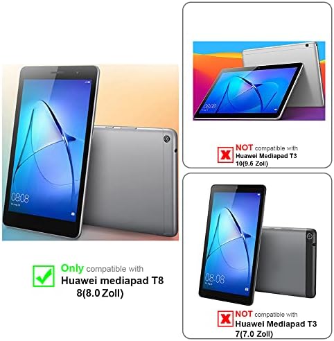 Cadorabo tablet futrola kompatibilan sa Huawei MediaPad T3 8 u gljive Brown - zaštitni poklopac stila